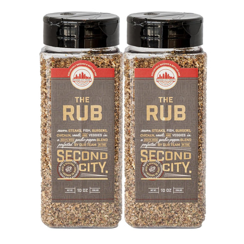 The Rub Seasoning for Steaks, Burgers, Fish, Chicken, and Veggies 10oz 2-pack,