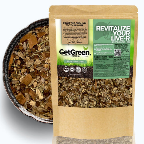 Liver Cleanse Tea w/ Dandelion Root, Milk Thistle, Burdock | Organic Herbal