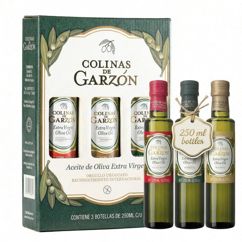 Colinas De Garzon Premium Award Winning Extra Virgin Olive Oil Tasting Set 3 Pk 250