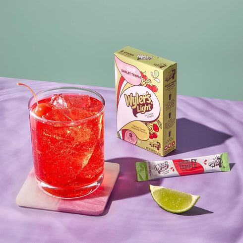 Packets, 96 8 Count Pack 12 Wyler's Light Singles To Go Powder Water Drink Mix, Watertok Shirley Temple, Servings, x