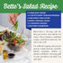 12 oz. Bettes Gourmet Sweet Tarragon Salad Dressing Gluten-Free, Light Oil & Vinegar Dressing with Robust Tarragon