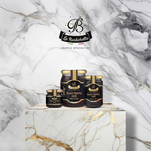 3.17 oz (90 100% La Rustichella - Black Truffle Pat gr) - Made in Italy | Vegan, Gluten-Free, Cholesterol-Free