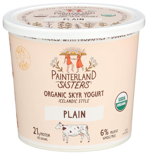 Painterland Sisters , Yogurt Skyr Plain Organic, 24 Ounce