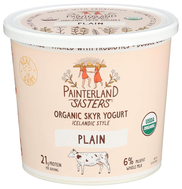 Painterland Sisters , Yogurt Skyr Plain Organic, 24 Ounce
