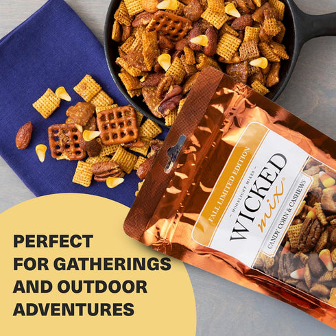 1 Pack) Wicked Mix Snack Mix with Mixed Nuts, Sweet and Salty Snacks Trail Mix Healthy Snack with Almonds, Cashews