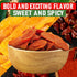16 oz. Chili Chamoy Mango Slices, Bag of Authentic Mexican Dry Fruit Candy, Sweet and Spicy Flavor, Fresh and Natural
