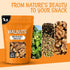 1 lb Oh! Nuts Dry Roasted Unsalted Walnuts - Roasted Walnuts - Bulk Bag - Unsalted - Fresh Healthy Snack for Baking