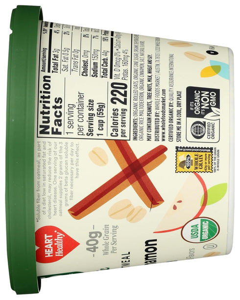 365 2.1 by Whole Foods Market, Organic Instant Oatmeal, Apple Cinnamon Chia, Ounce