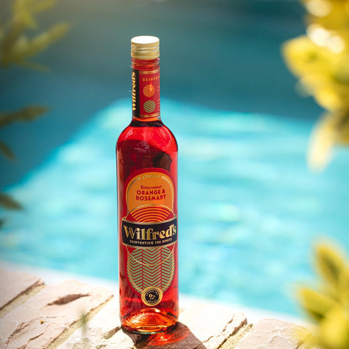(0.0%) 16.9 oz, 500ml Wilfred's Alcohol-Free Bittersweet Aperitif | Orange, Rosemary & Rhubarb | Non-Alcoholic Spritz