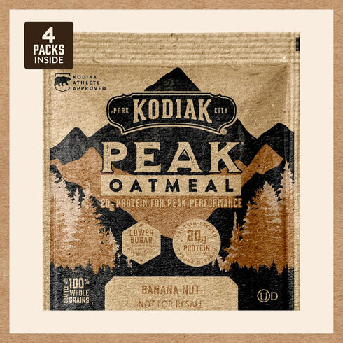 Packets, Protein,100% 6 4 packets 24 packets) Kodiak Cakes Peak Instant Oatmeal Banana Nut, High Whole Grains, box
