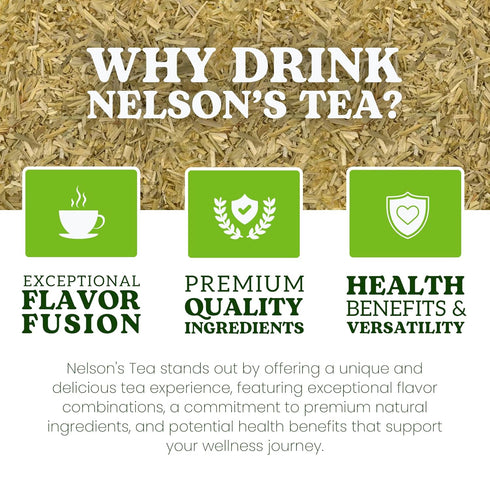(2 oz) Nelson's Tea Oatstraw - Cut & Sifted Avena Sativa - Nourishing Herbal Infusion for Relaxation & Well-Being