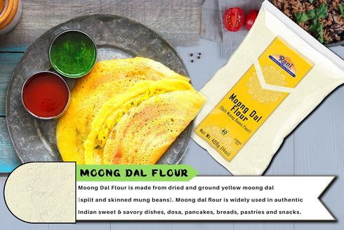 14oz (400g) Rani Moong Flour (Mung Bean Flour, Green Gram Flour) ~ All Natural | Vegan | Gluten Friendly | NON-GMO |