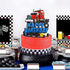 AZEWELL Truck Cake Topper, Semi Truck Birthday Party Decorations for Men Boys, Semi Tractor Trailer Cake Decoration