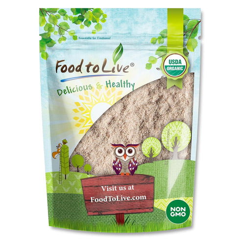 Food to Live Organic Tigernut Flour, 2 Pounds Nut-Free, High Fiber, Low