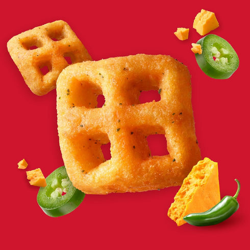 (6 Cheez-It Crunch Cheesy Baked Snacks, Lunch Snacks, Zesty Jalapeno Cheddar Bags)