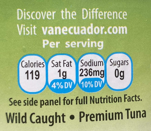 5.3oz (Pack 12) Van Ecuador Tuna in Olive Oil