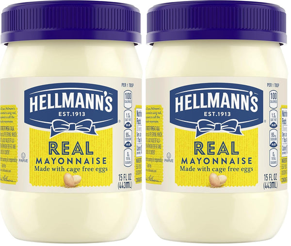 Hellmann's Real Mayonnaise Real Mayo For a Creamy Sandwich Spread or Condiment