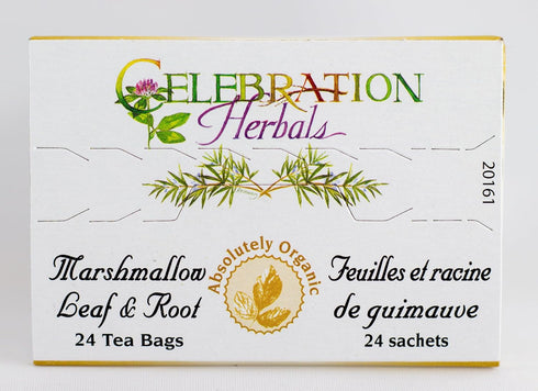 CELEBRATION HERBALS Organic Marshmallow Leaf & Root, 24 Bags, 0.02 Pound