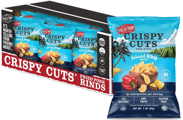 Field Trip Keto Diet Friendly, Low Carb, Island BBQ Pork Rinds, 1