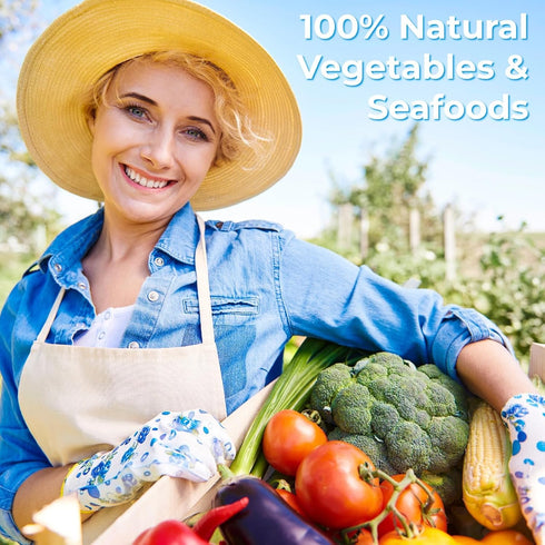 Nahasahr 16oz 11 Ramen Toppings Seafood & Veggie Mix - Ingredient Dried Vegetables & Seafood Ramen Topper, Easy Instant