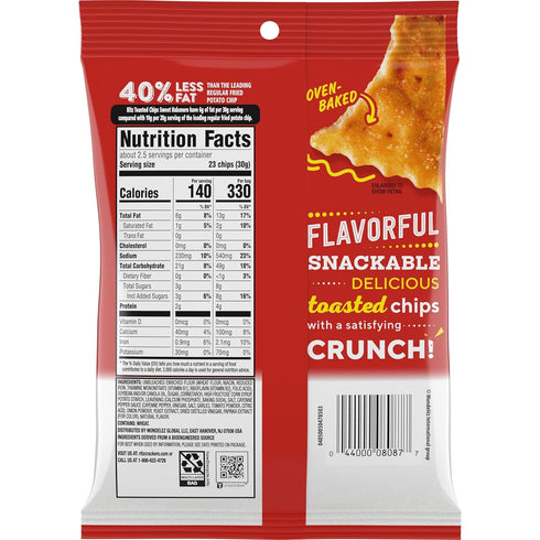 12 Packs RITZ Toasted Chips Sweet Habanero Crackers, Bulk Individual Snacks, Snack