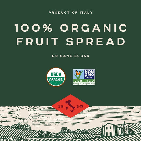 9 Oz Bionaturae Organic Wild Berry Fruit Spread - Jelly Organic, Non-GMO, USDA Certified, No Sugar Added, No