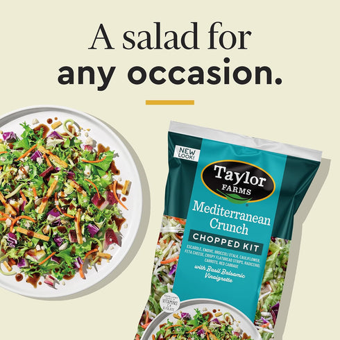 Taylor Farms 11 Sk Tf Mediterranian Crnch Chopped, Ounce