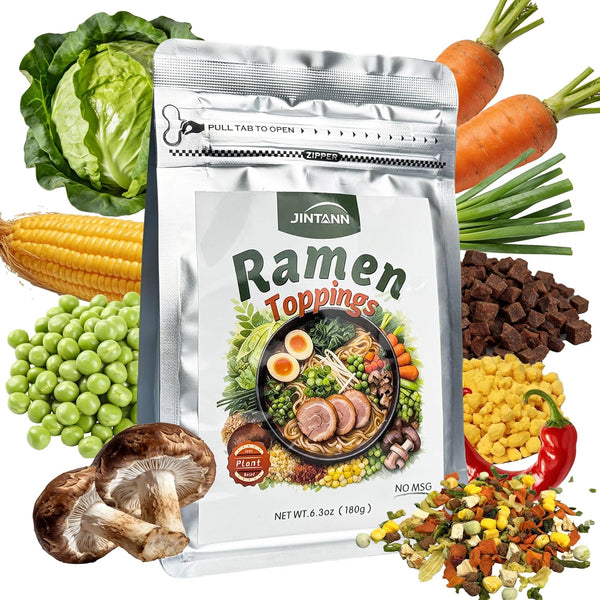 UWE KOETTER 6.34oz Mixed Dried Ramen Toppings, 10 Mixed Dehydrated Vegetables&Ingredients for Instant Noodles