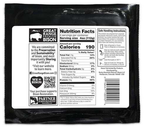 Great Range 90%/10% 1 lb , Ground Bison Brick