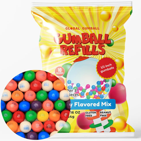 Gumballs for Gumball Machine Refill - 1lb Bubble Gum