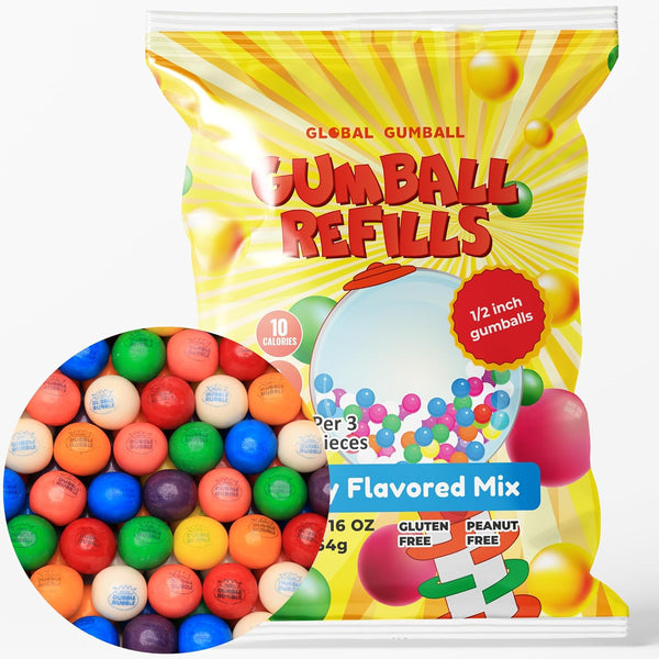 Gumballs for Gumball Machine Refill - 1lb Bubble Gum