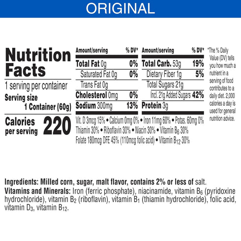 8 25.2oz (12 Kellogg's Frosted Flakes Breakfast Cereal Cups, Vitamins and Minerals, Kids Snacks, Original, Case Cups)