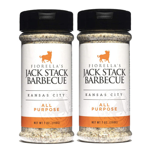 Jack Stack Barbecue All Purpose Dry Rub Seasoning - Kansas City Spice 2 Pack for Chicken, Beef, Ribs, Vegetables