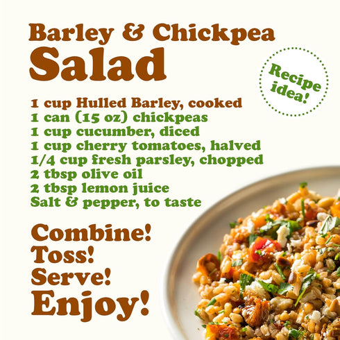 Food to Live Organic Hulled Barley, 8 Ounces, Non-GMO Whole Grain, High Fiber for Home Brewing and Cooking