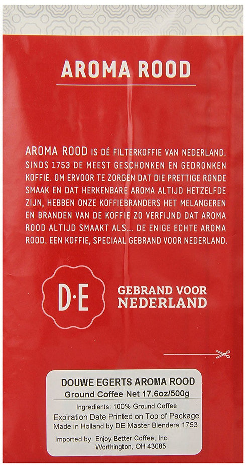 Douwe Egberts 17.64 Pack 2 Aroma Rood Ground Coffee, Ounce