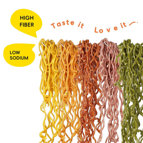SUNGIVEN 3 2.47 OZ (Pack 10) Organic Ramen Noodles Mixed Vegetable Healthy Low Sodium Ready in Minutes Non-Fried