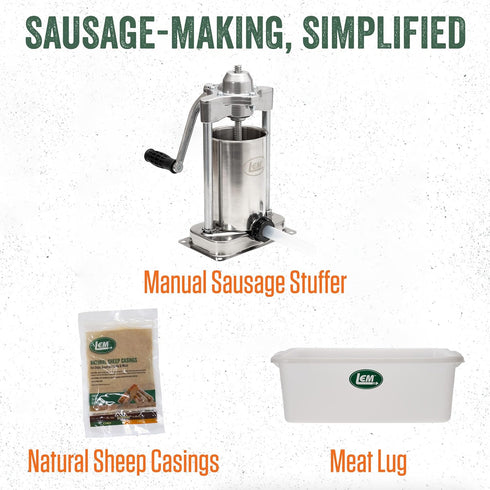 25 8.3 Packet LEM Products Backwoods Breakfast Fresh Sausage Seasoning, Ideal for Wild Game and Domestic Meat, Seasons