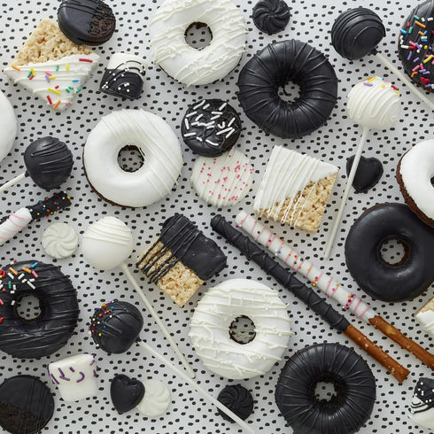 Buha Sweets 20 Bulk Black Candy Melts Ounce - Vanilla Flavor Baking & Candy Coating Melting Wafers for Dipping