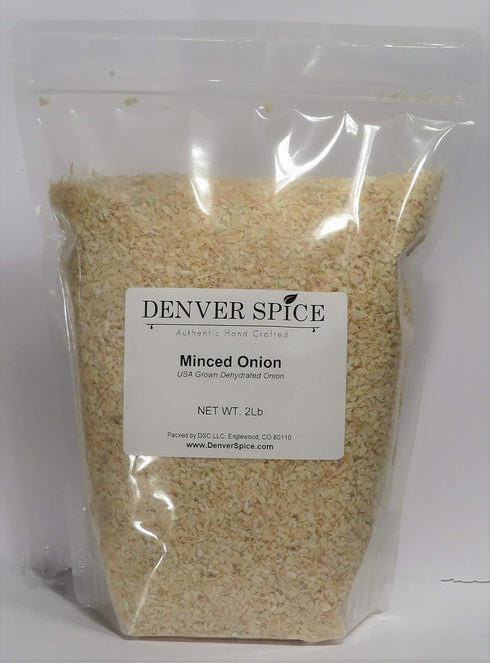 Denver Spice Minced Onion-2Lb-Medium size Cut of Dried Onion