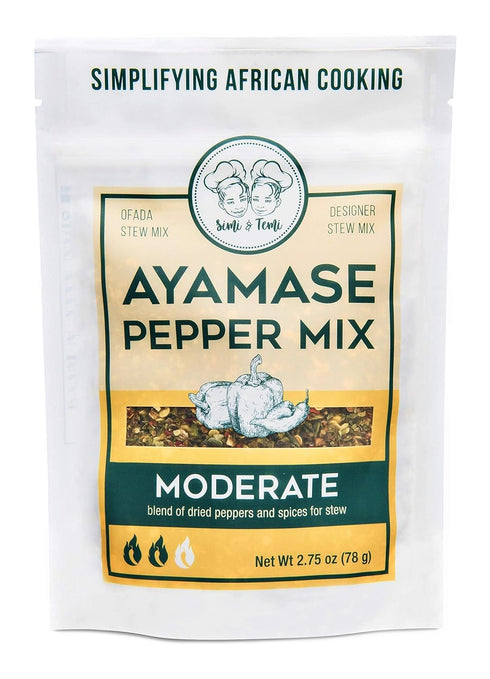 Simi & Temi Ayamase Pepper Mix, 2.75oz | Nigerian Stew | No Preservatives | Moderate Spicy