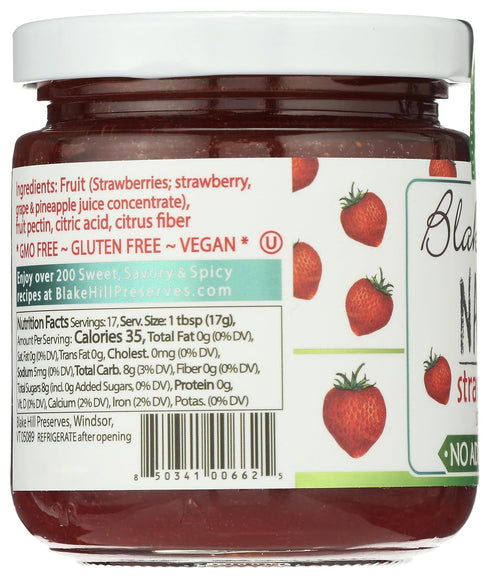 Blake Hill Preserves 10.4 , Jam Naked Strawberry, Ounce