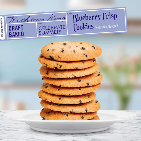 Pack, 4 Tate's Bake Shop Blueberry Crisp and Chocolate Chip Cookies Variety Bags