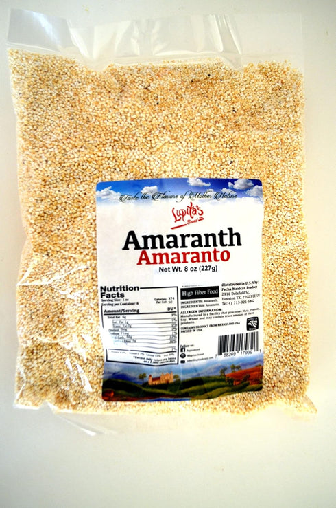 Lupitas Brand 3 pack 8 oz 226 (24 oz, 678 Popped Amaranth (Amaranto) gr bags gr total) perfect for cereal or to create