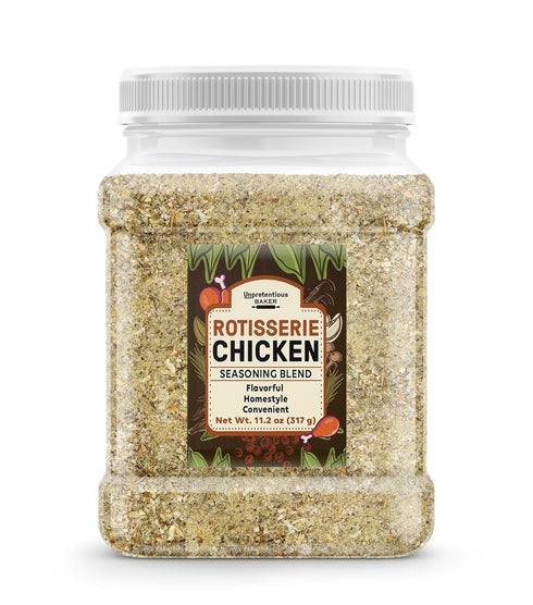 Unpretentious Homestyle Rotisserie Chicken Seasoning, 11.2 oz, Flavorful Dry Rub Blend