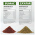 Set, 6.4oz 6.4oz, Pack, Hummus, Sumac and Zaatar Sumac Spice + Zaatar Spice Twin Essential Duo, Za'atar Seasoning