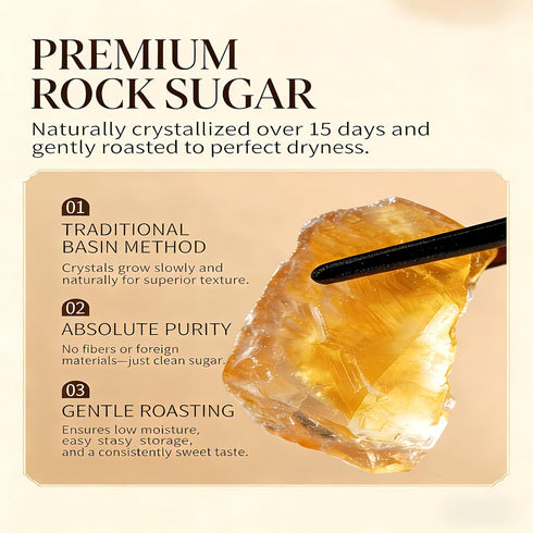 JIETOREI 2lb/908g, Yellow Rock Sugar for Pho, Cooking, Coffee and Tea, Medium sized irregular sugar cubes, Gently