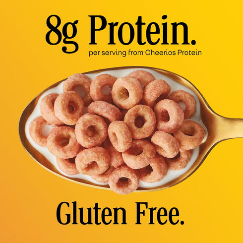 8g 11.2 oz Cheerios Protein Cereal, Strawberry, Protein, Large Size