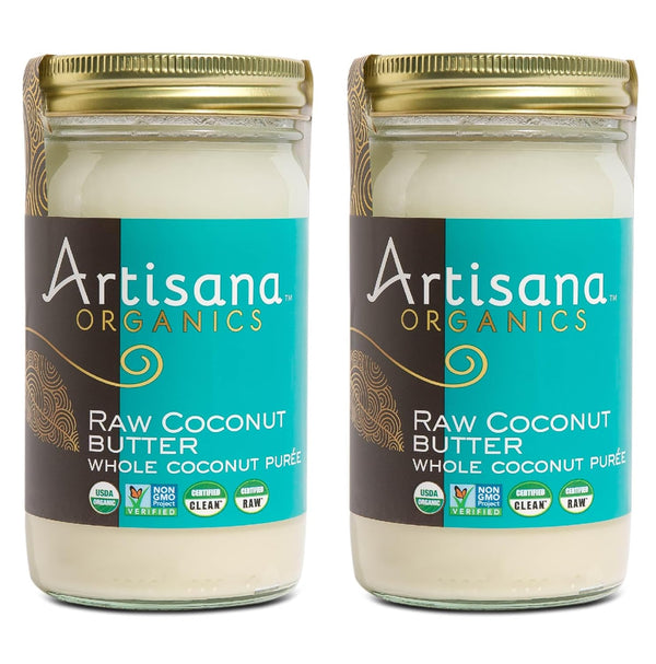 Artisana Organics Raw Coconut Butter (2 Pack (14oz)) USDA Organic, Non-GMO, Gluten-Free