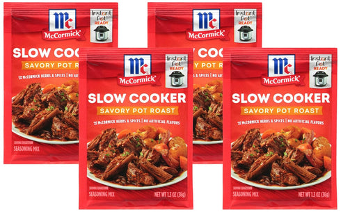 McCormick, Slow Cooker Savory Pot Roast Seasoning Mix, 1.3 Oz (Pack of