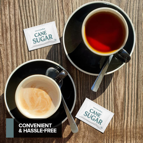 Packets 2000 Count Packs Bulk White Sugar Individual Portion for Hot Drinks Great for Restaurants Offices Schools